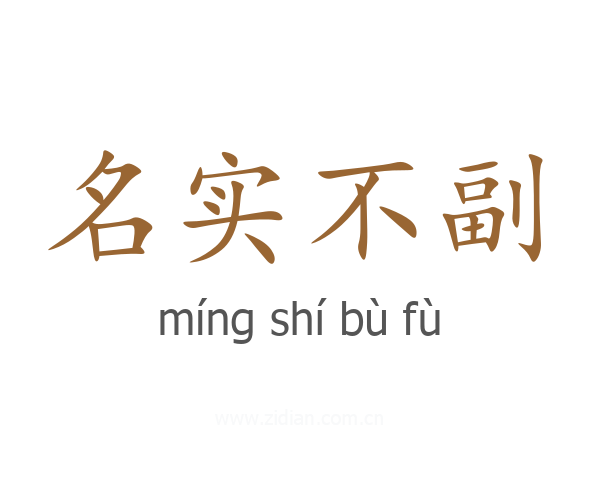 名实不副
