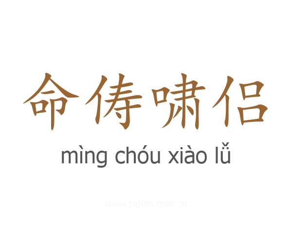 命俦啸侣