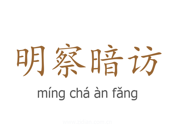明察暗访