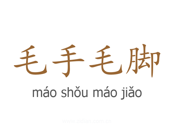毛手毛脚