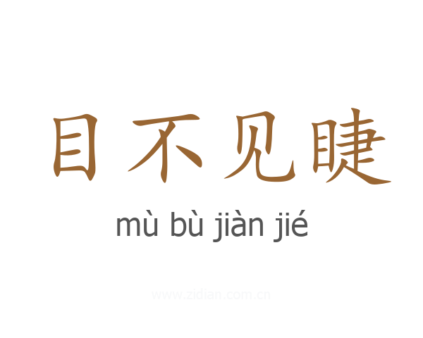 目不见睫