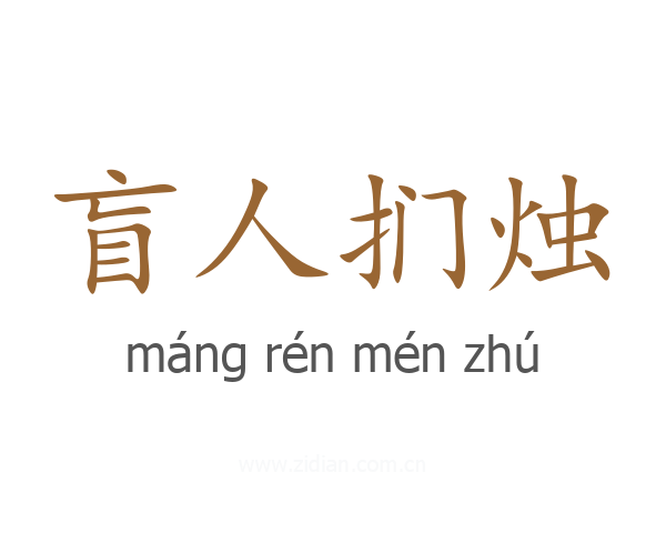 盲人扪烛