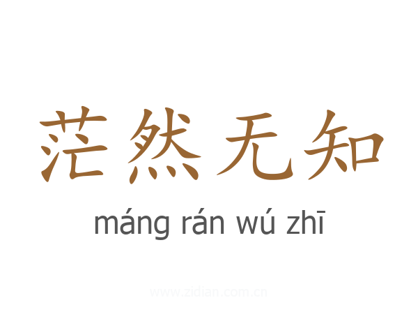 茫然无知