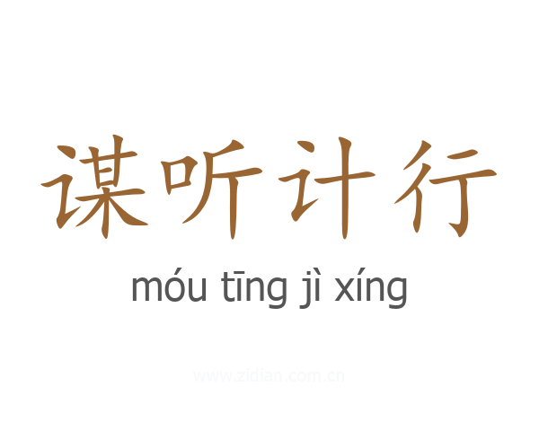 谋听计行