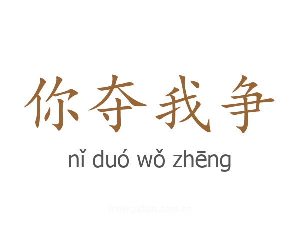 你夺我争