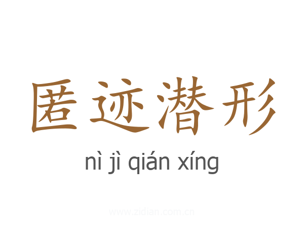 匿迹潜形