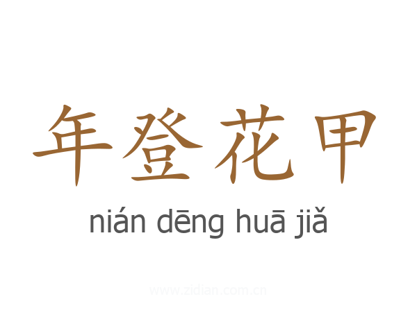 年登花甲