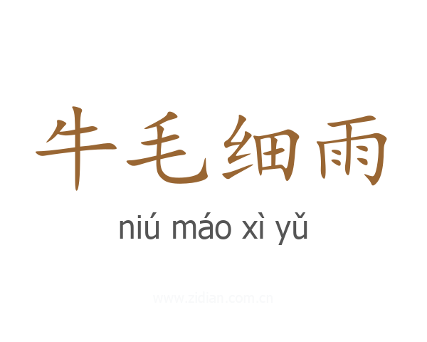 牛毛细雨