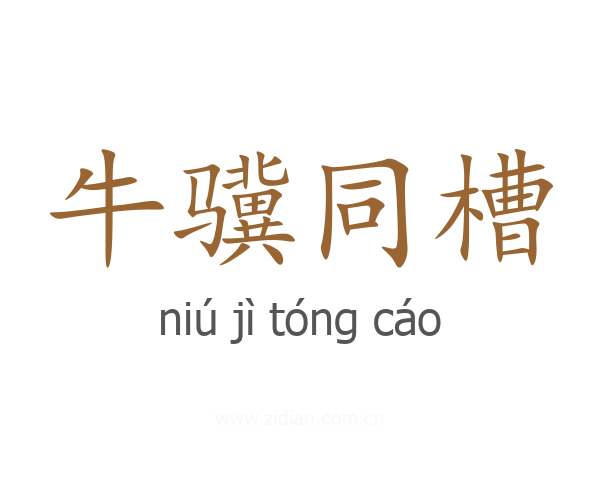 牛骥同槽