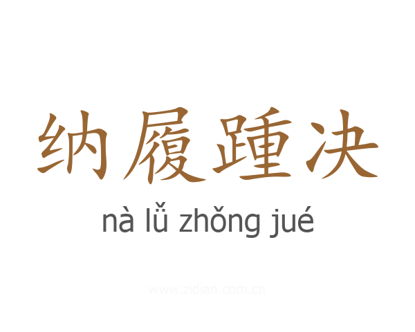 纳履踵决