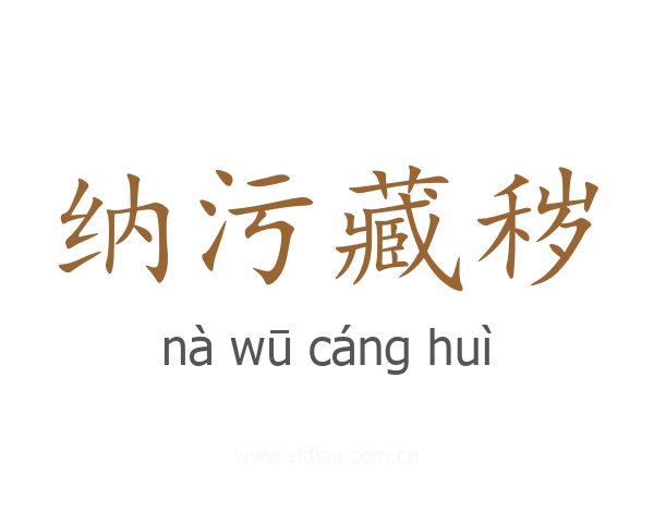 纳污藏秽