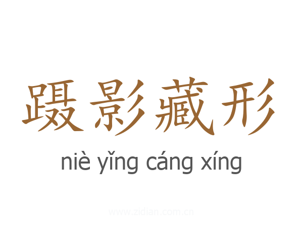 蹑影藏形