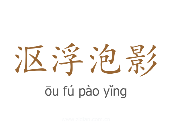 沤浮泡影