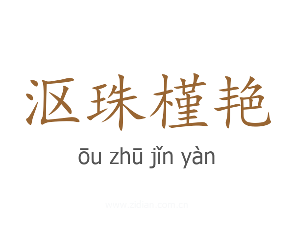沤珠槿艳