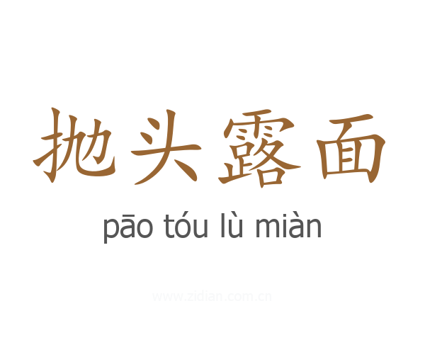 抛头露面
