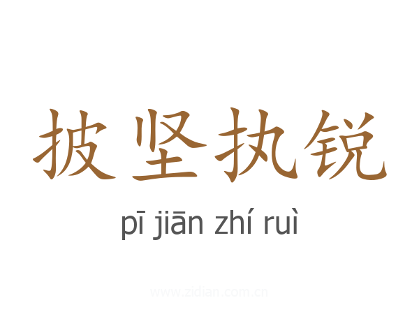 披坚执锐