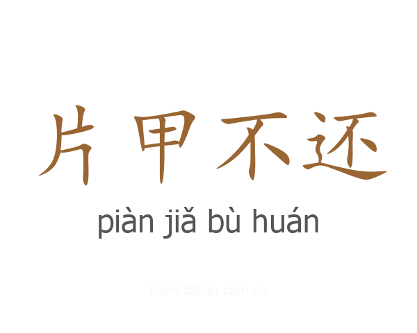片甲不还