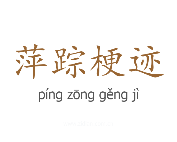 萍踪梗迹