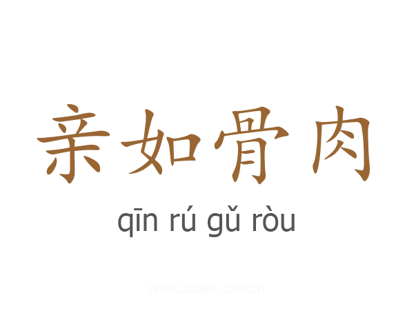 亲如骨肉