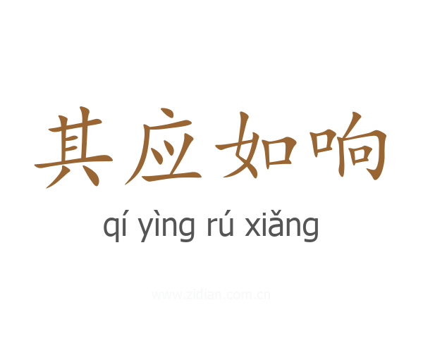 其应如响