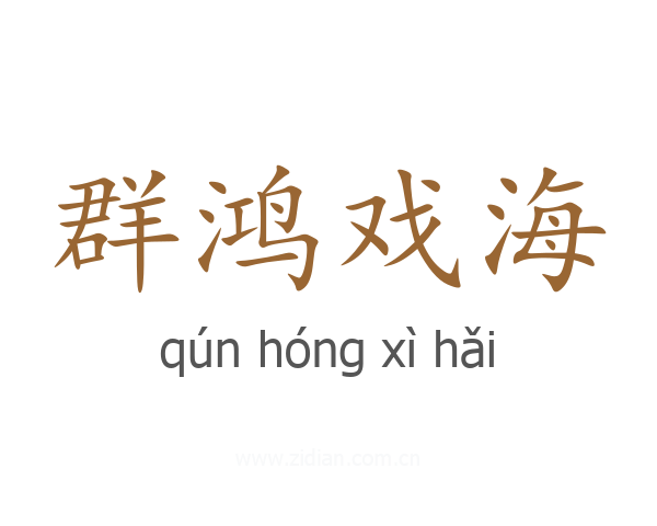 群鸿戏海