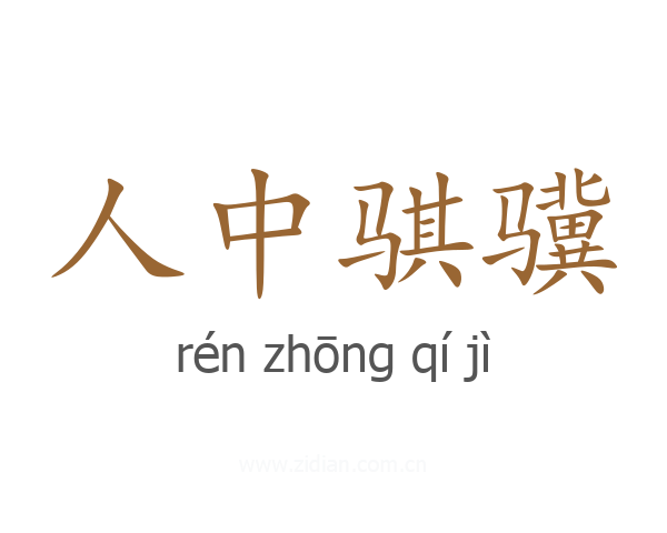 人中骐骥