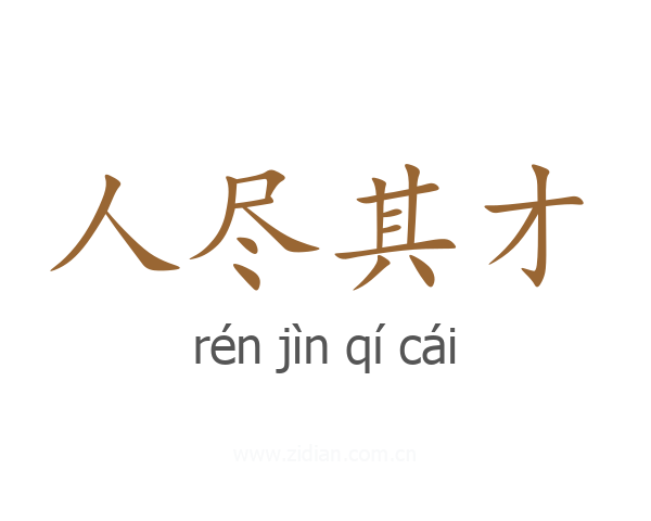 人尽其才