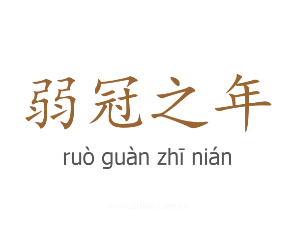 弱冠之年