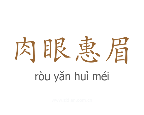 肉眼惠眉
