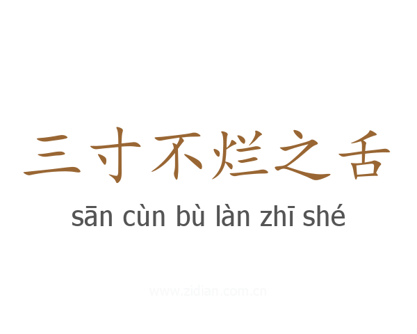 三寸不烂之舌