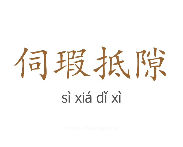伺瑕抵隙
