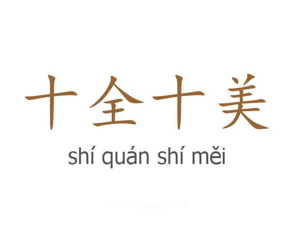 十全十美