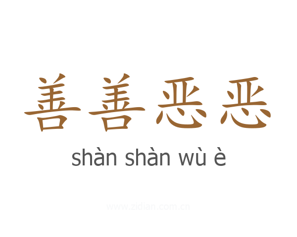 善善恶恶