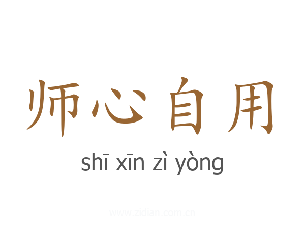 师心自用