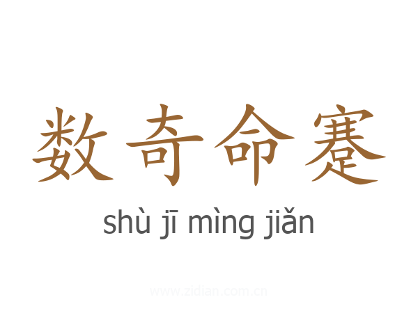 数奇命蹇