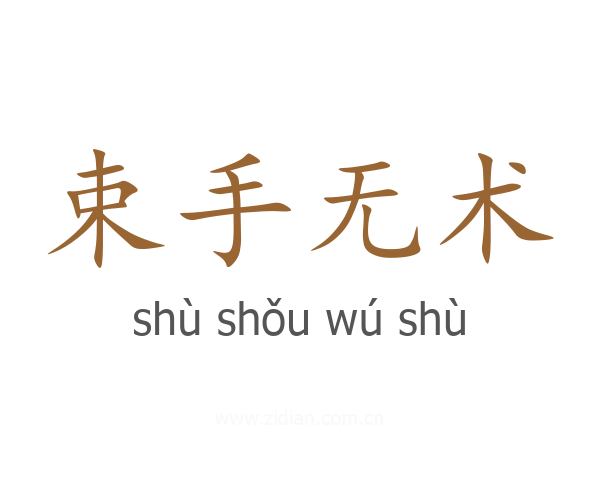 束手无术