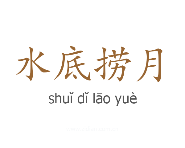 水底捞月