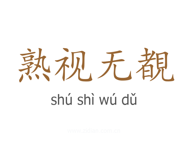 熟视无覩