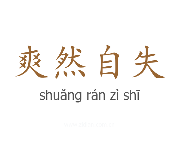 爽然自失