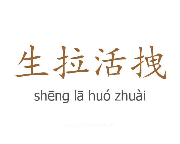 生拉活拽