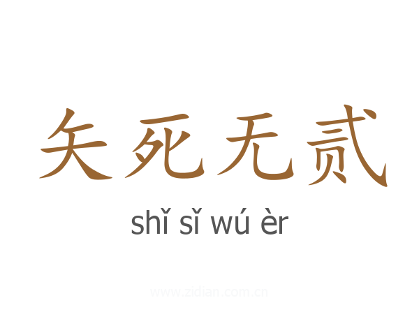 矢死无贰