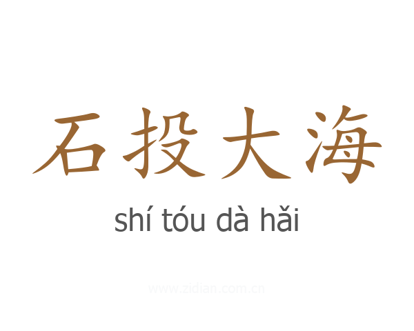 石投大海