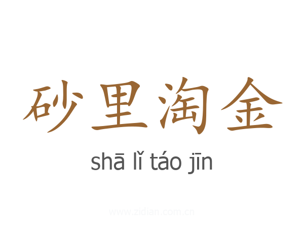 砂里淘金