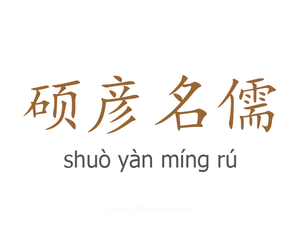 硕彦名儒
