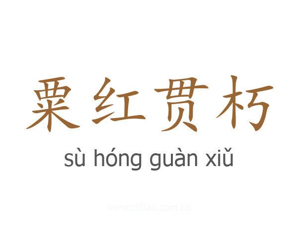 粟红贯朽