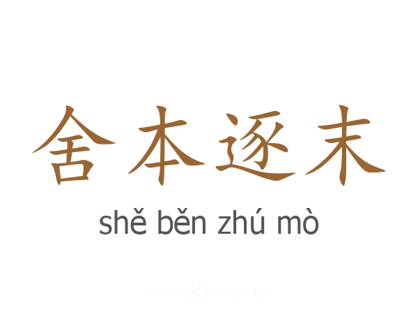 舍本逐末
