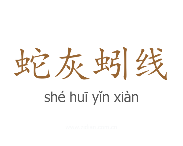 蛇灰蚓线
