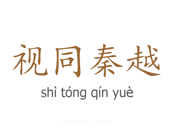 视同秦越