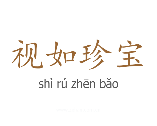 视如珍宝