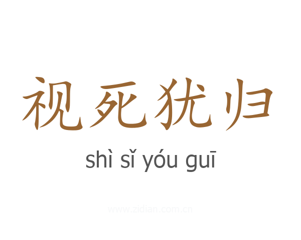 视死犹归